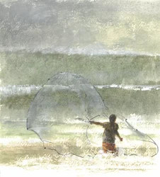 Einsamer Fischer 4, 2015